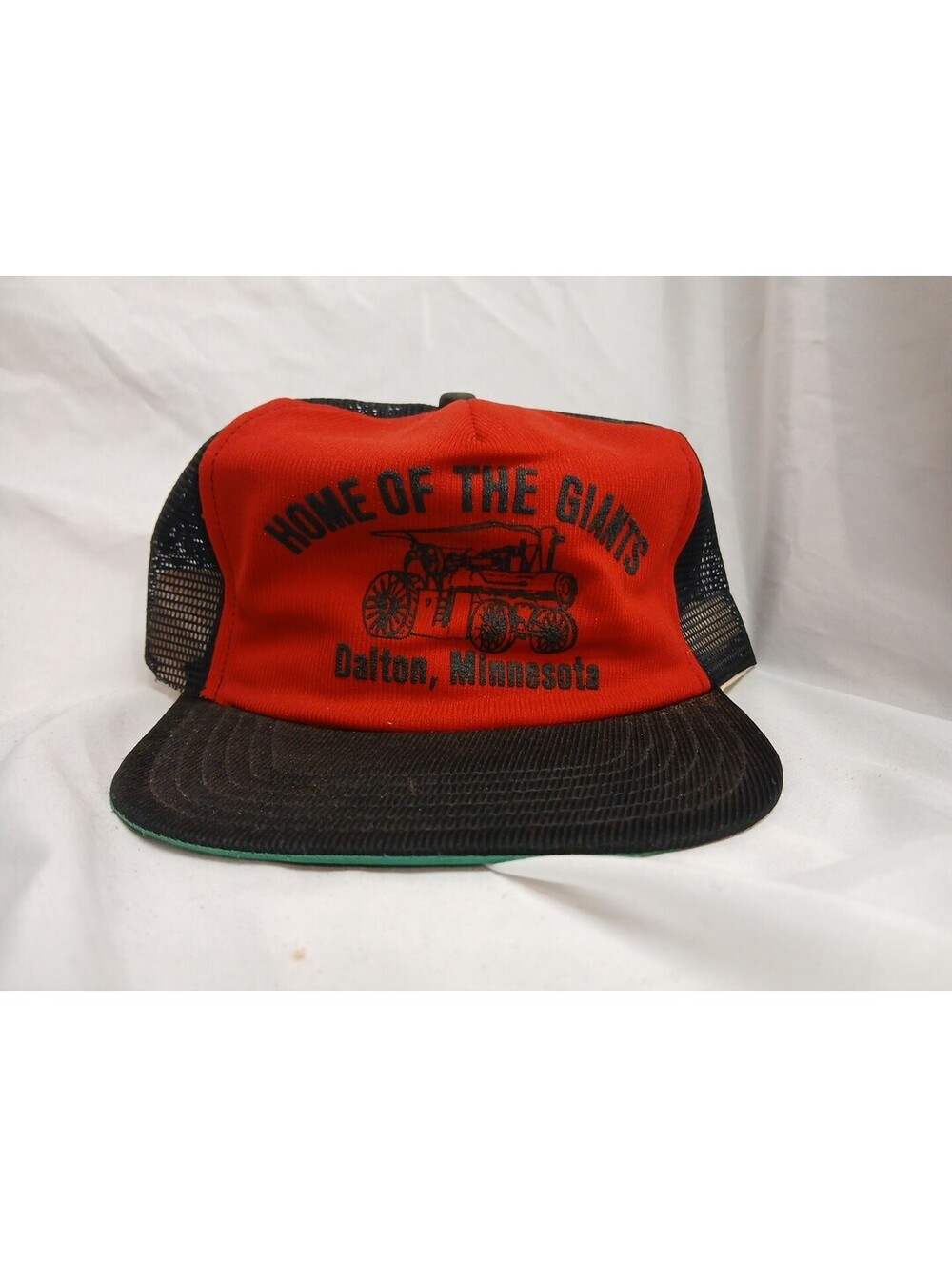 Home Of The Giants STEAM THRESHER ROLLAG snapback Trucker Hat Mesh Vintage 1980
